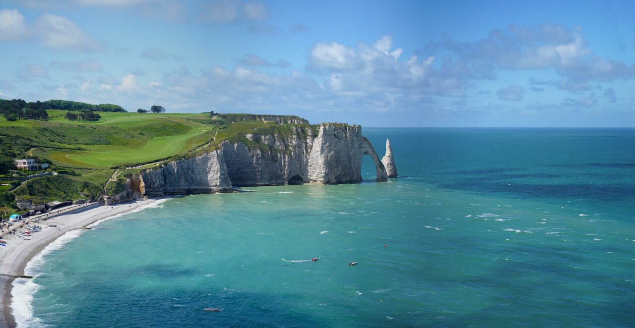 Den vakre kysten i Normandie