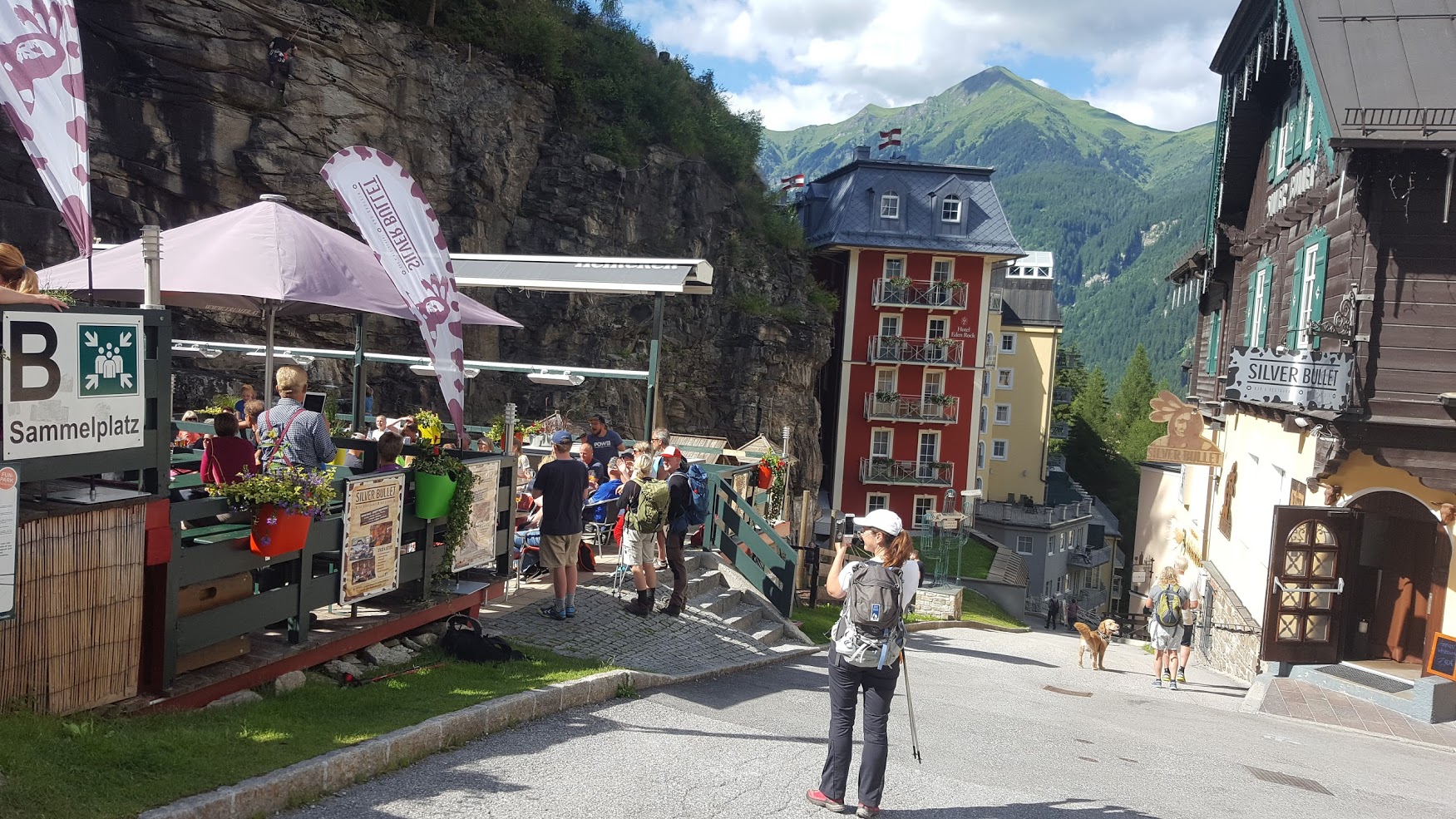 Byen Bad Gastein i Alpene, Østerrike