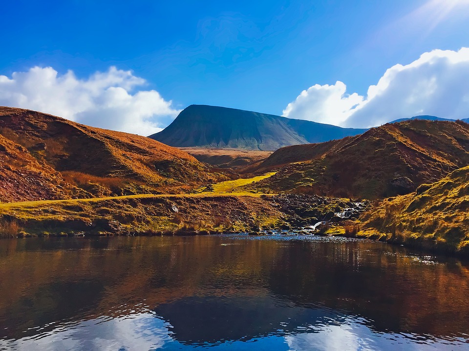 Fottur i fjellene Brecon Beacons