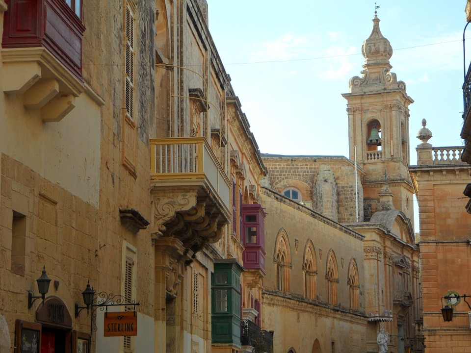 Gammel bebyggelse i Mdina