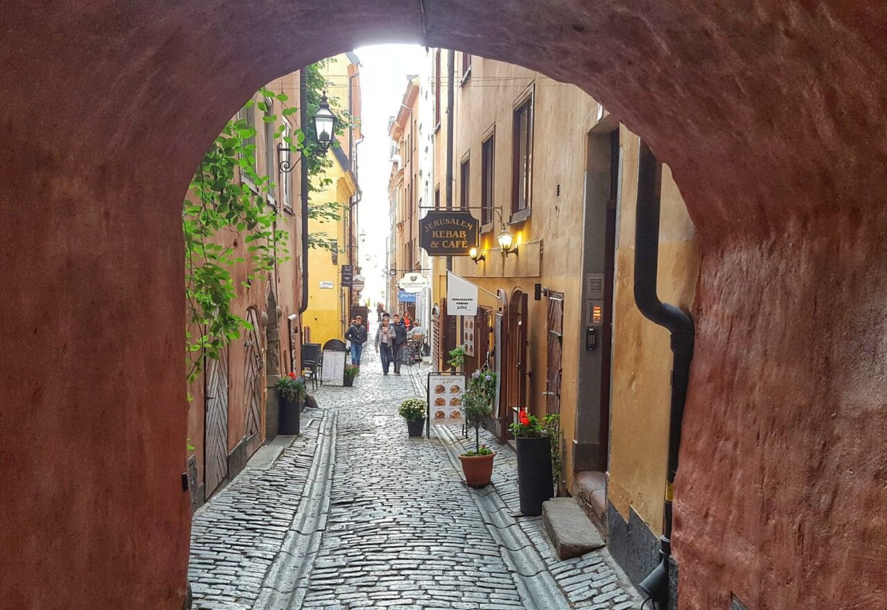 Trange gater i gamlebyen i Stockholm