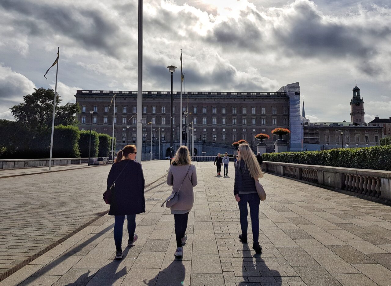 Tre jenter på sightseeing