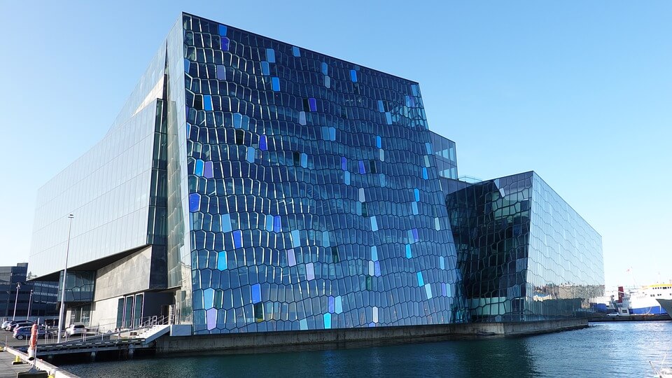 Harpa i Reykjavik, Island