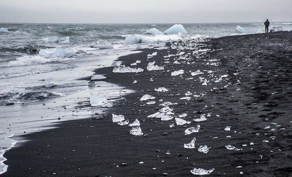 Diamond Beach ved Jökulsárlón