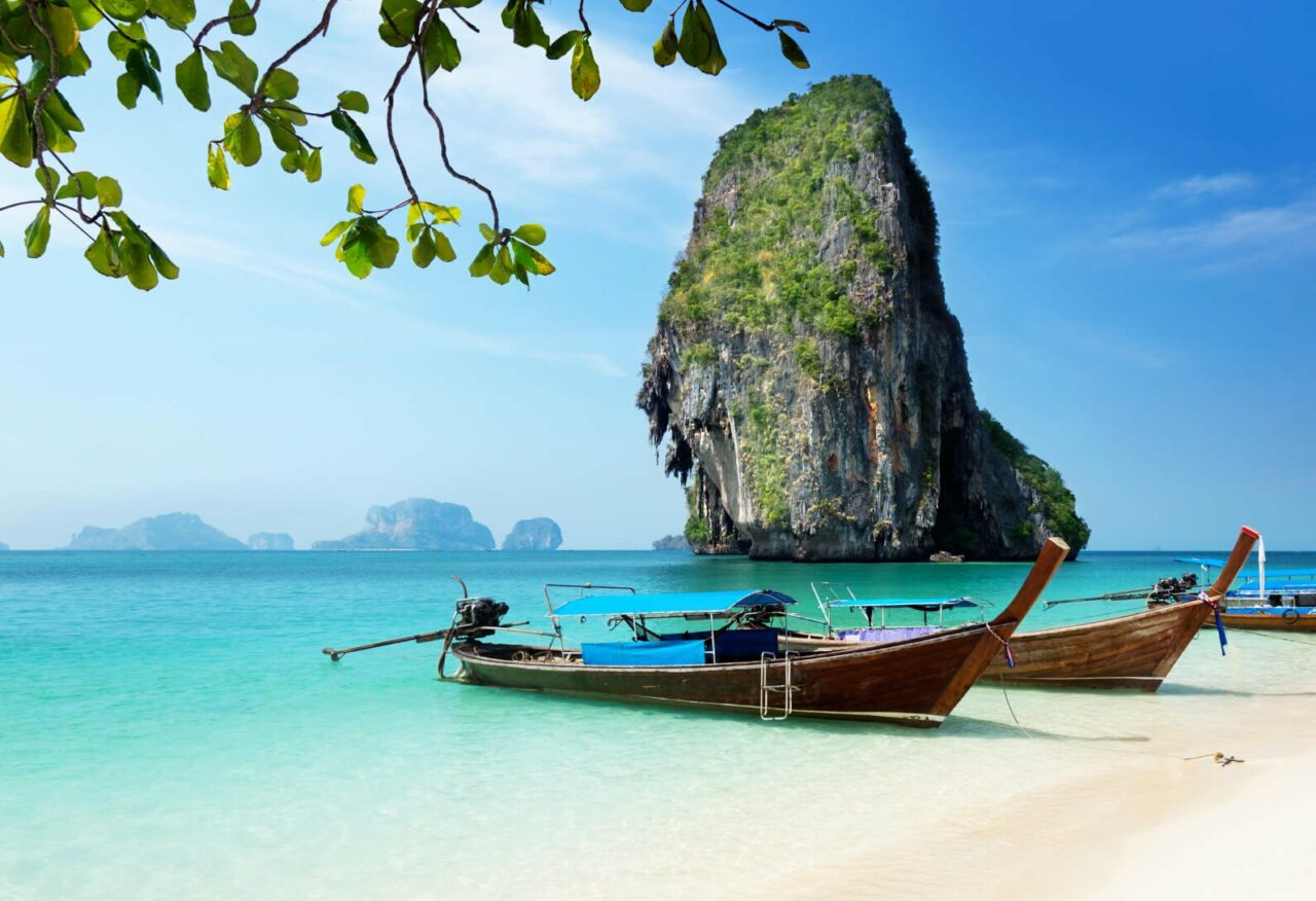 Railay beach in Krabi Thailand