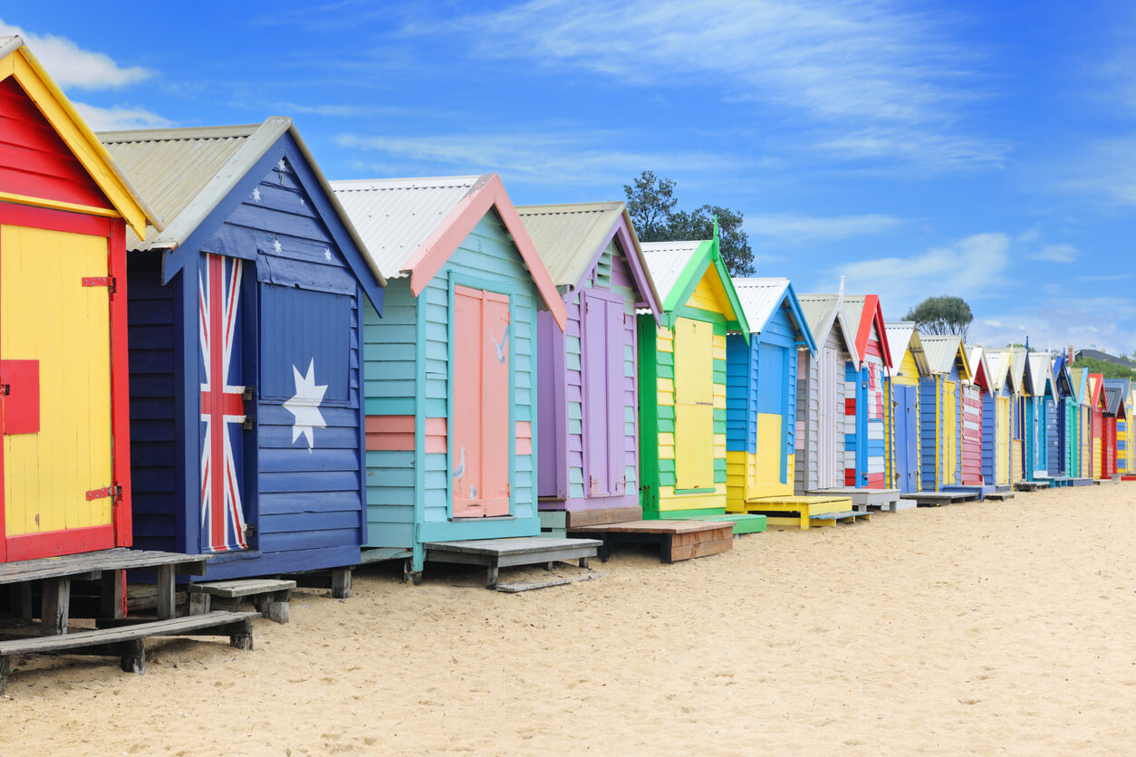 Brighton Beach Huts, Melbourne, Australia