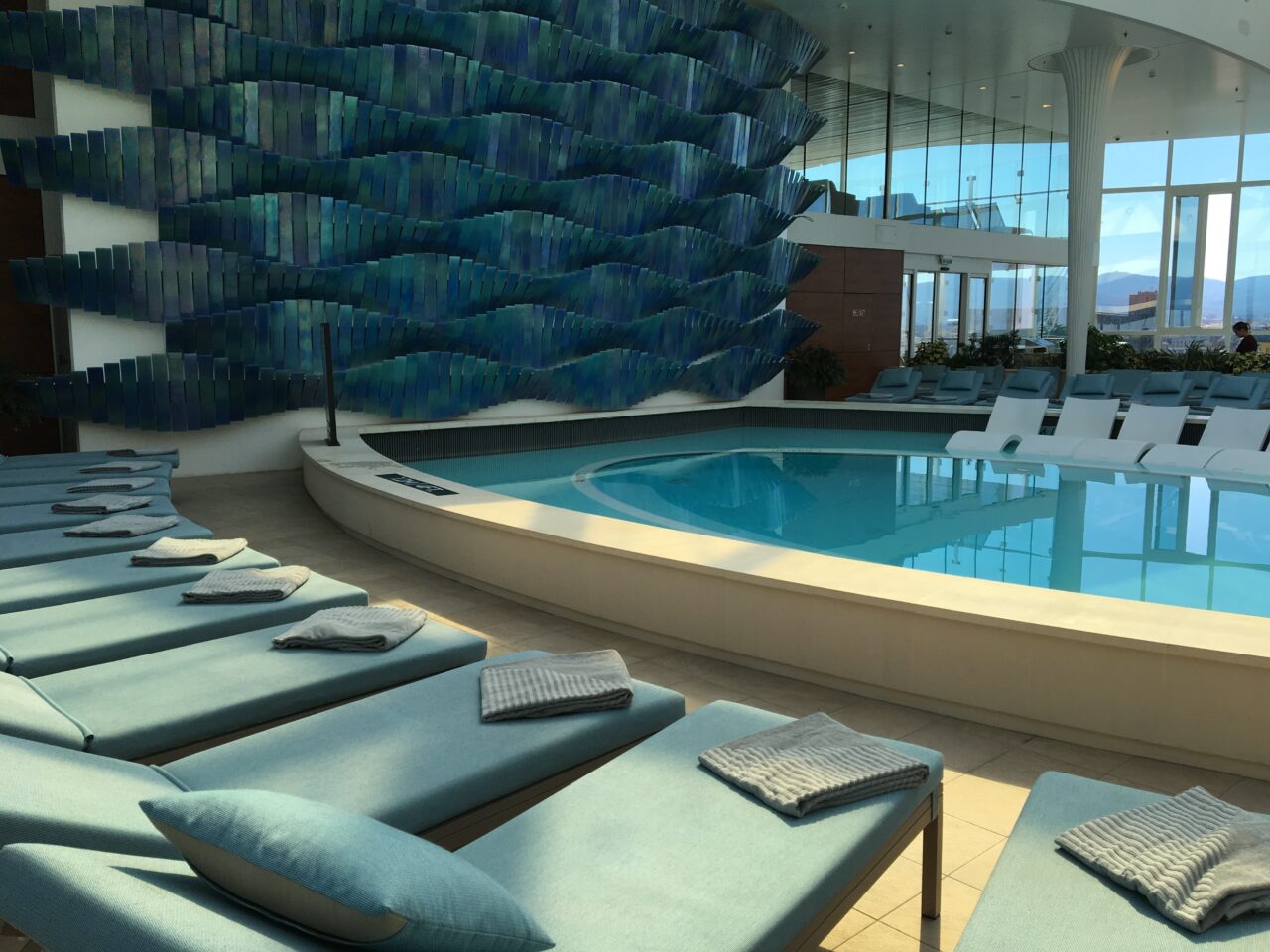 Solarium om bord på skipet Celebrity Edge