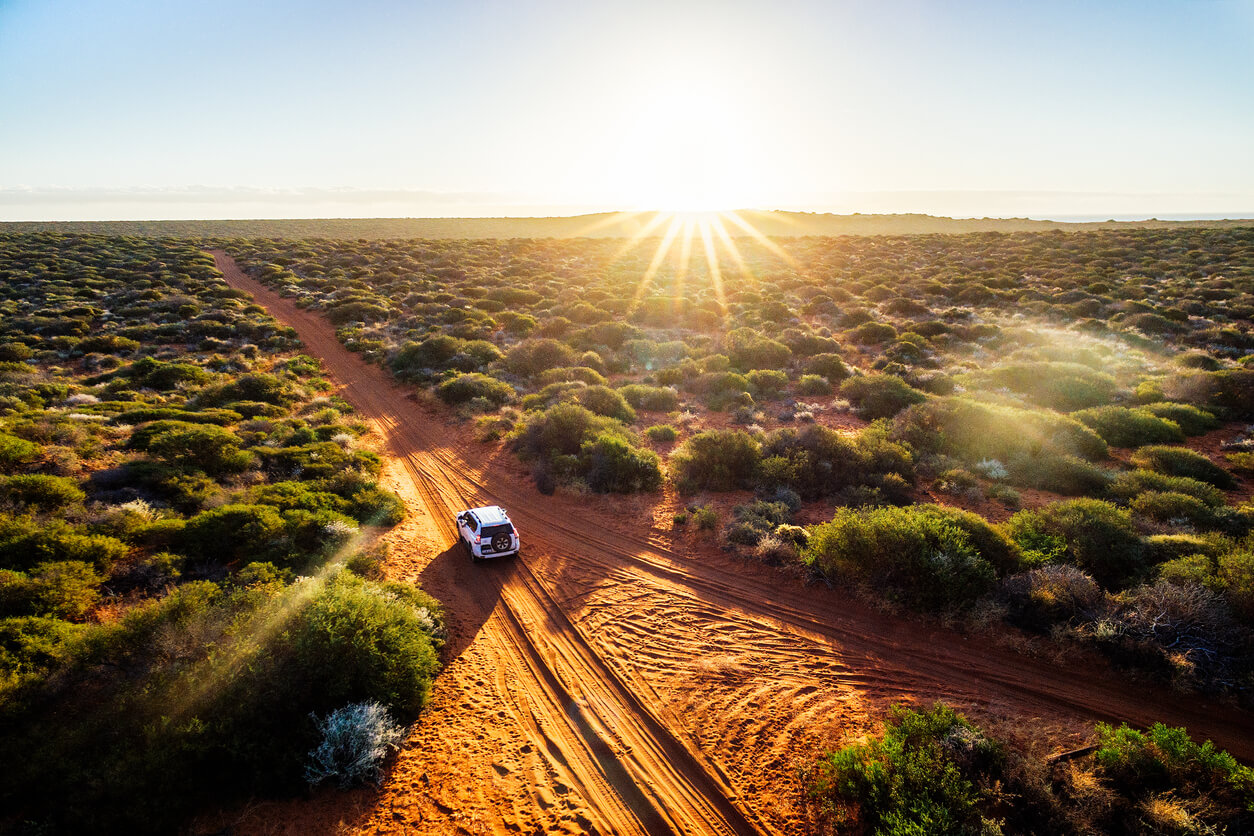 Off road kjøring vest i Australia