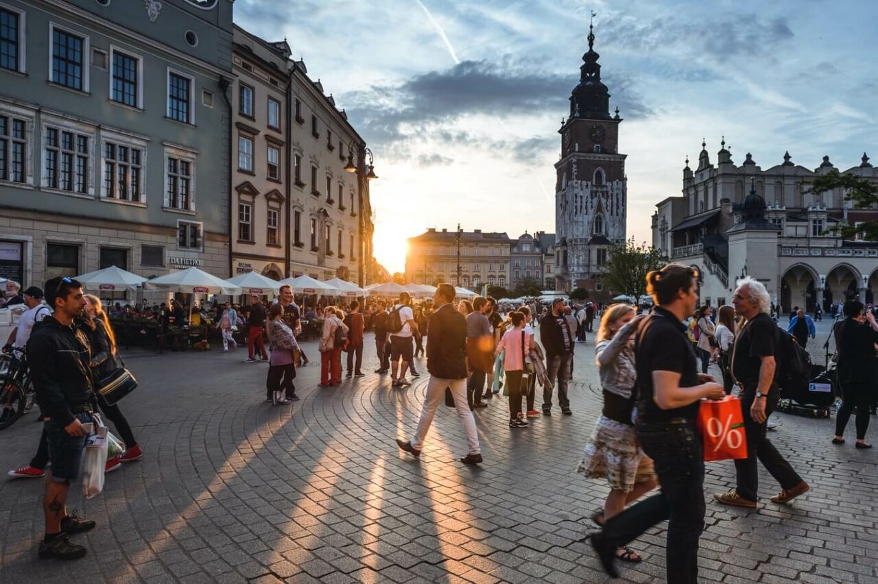 Markedsplassen i Krakow