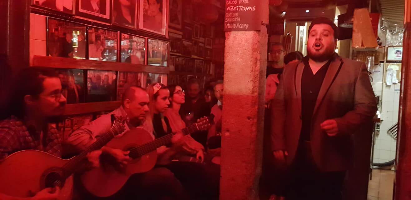 Fado-sang ved Tasca do Chico, Lisboa, Portugal