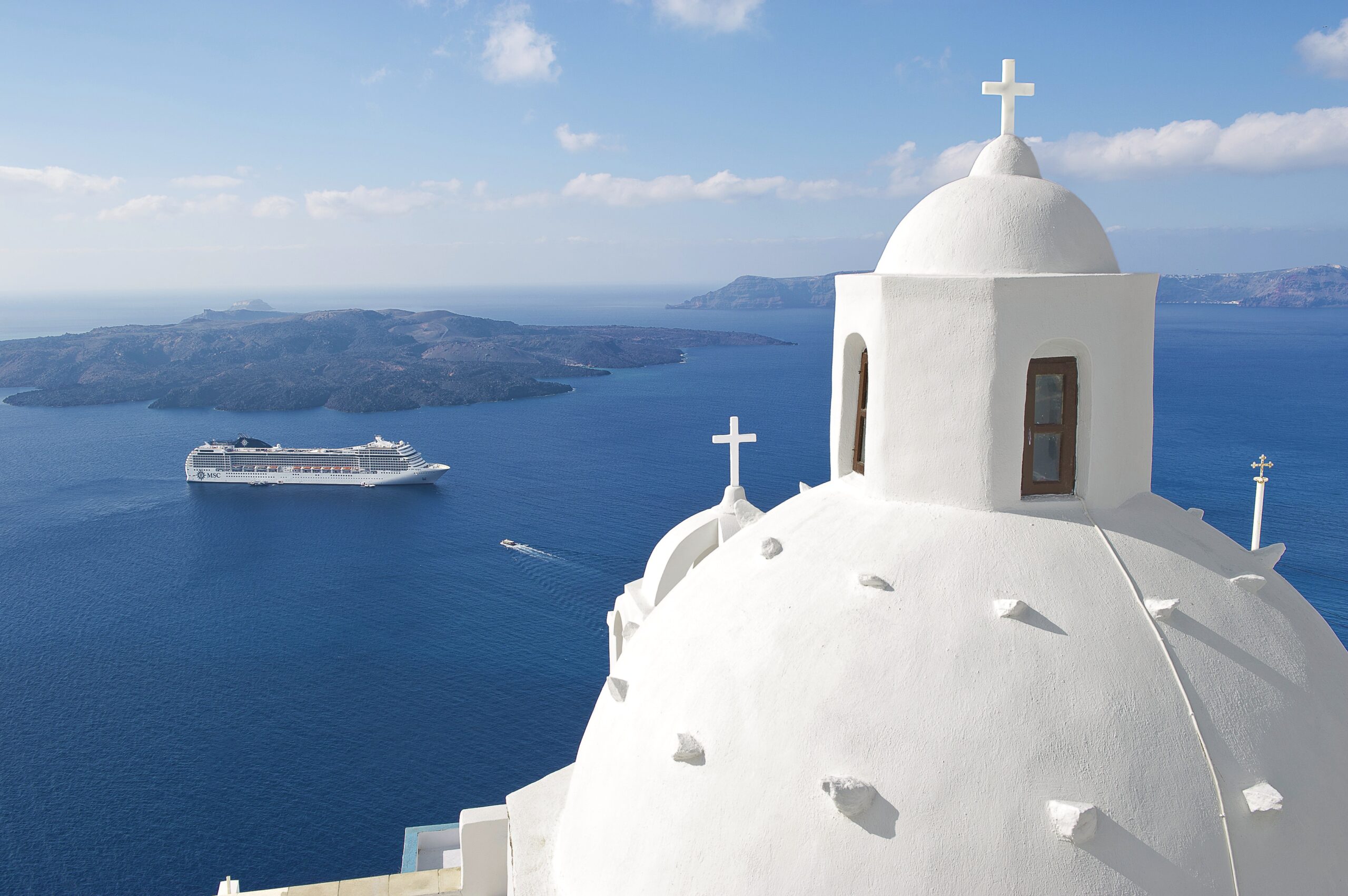 Cruise i Santorini med MSC Musica