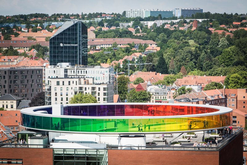 Vakker utsikt fra ARoS Aarhus