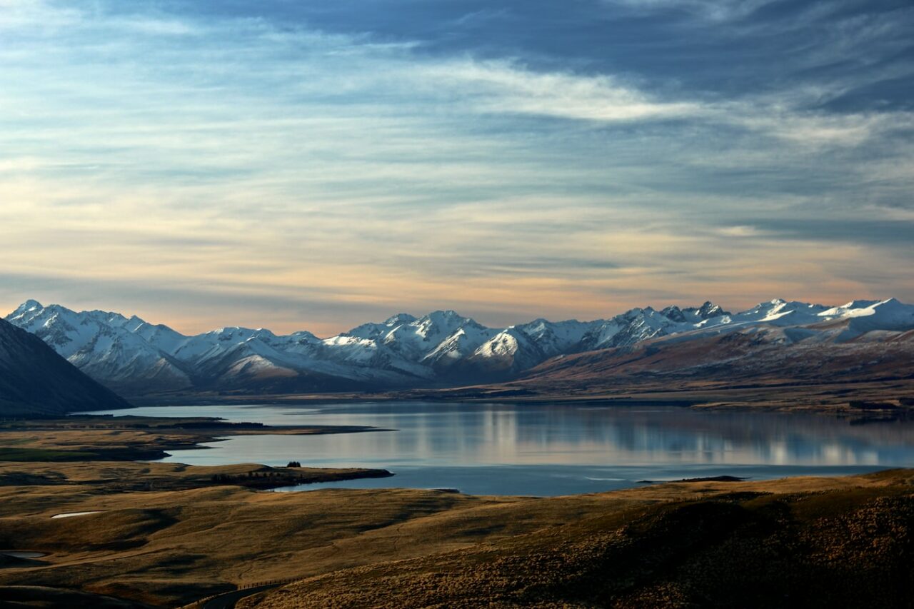 Utsikt over Lake Tekapo New Zealand