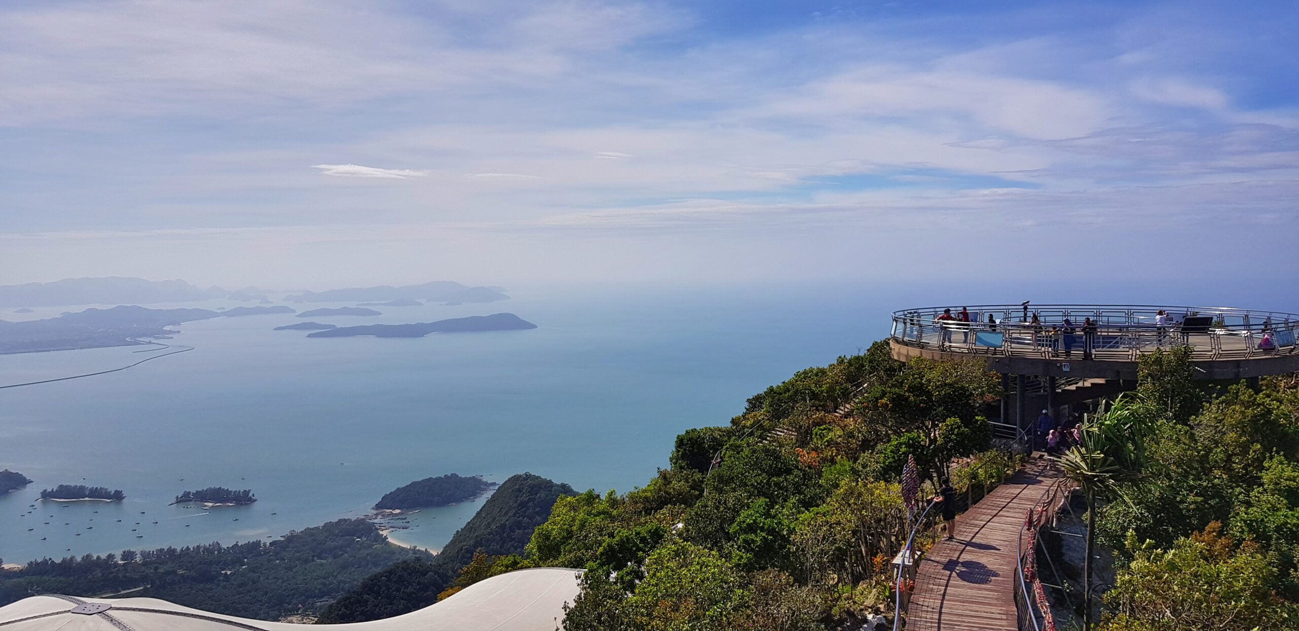 Utsikten fra toppen av Langkawi Cable Car