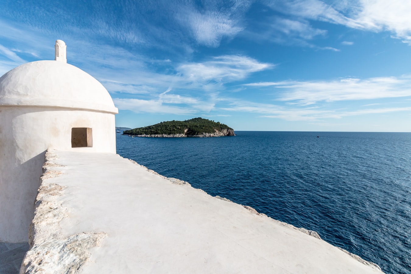 Utsikt fra muren i Dubrovnik