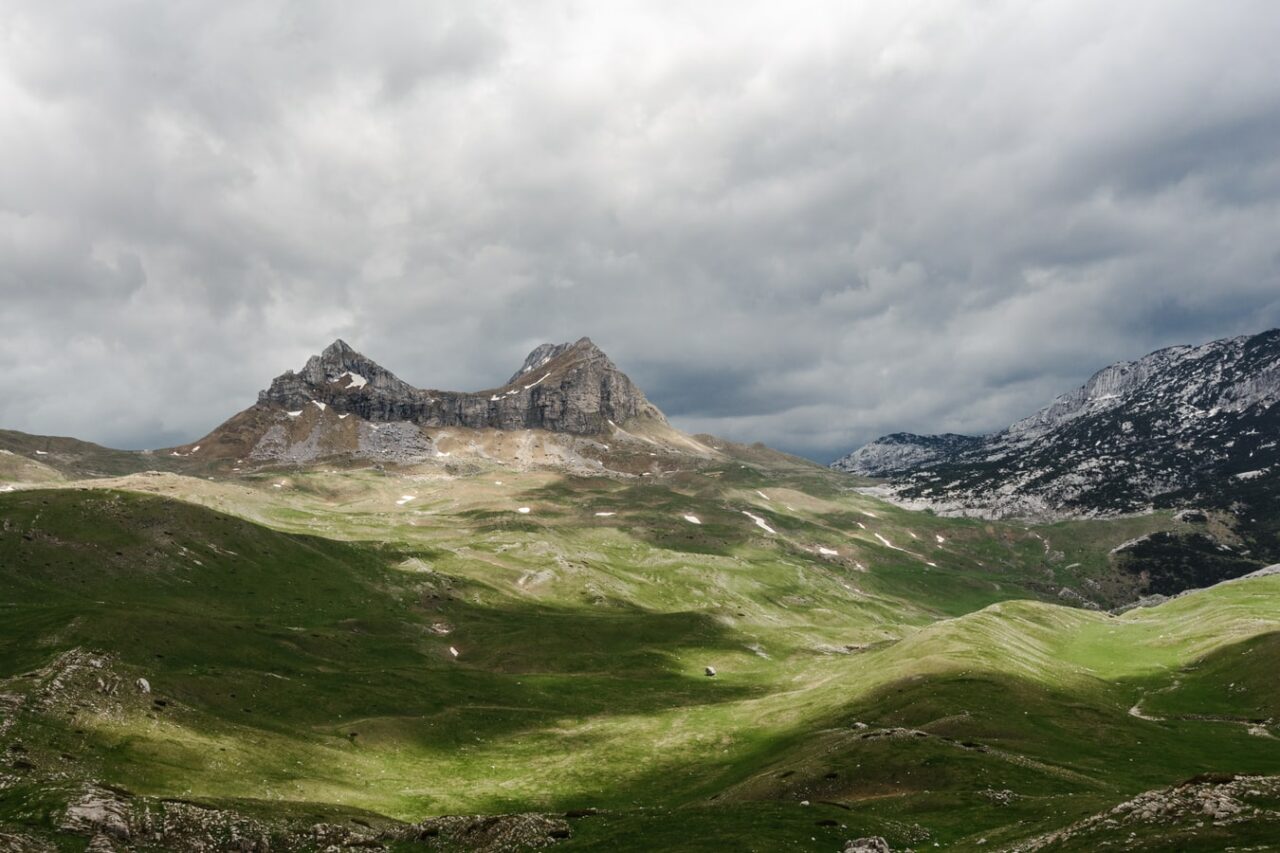 Utsikt over fjell i Montenegro