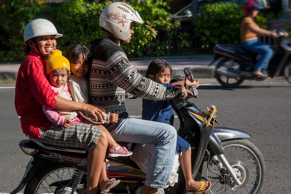 Trafikk på Bali