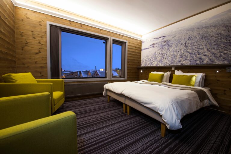 Standard dobbeltrom på Svalbard Hotel Polfareren