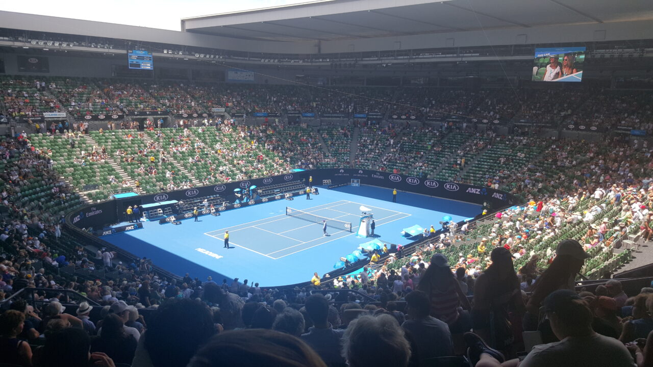 Carina på Australian Open