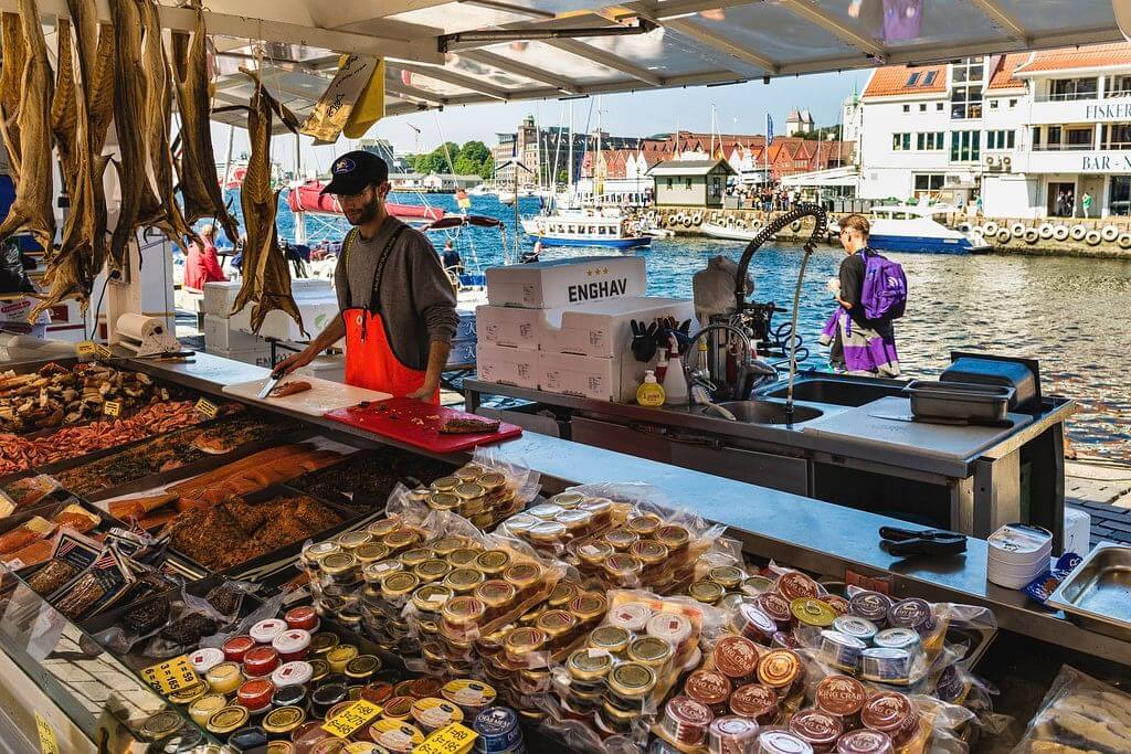 Fiskemarked i Bergen