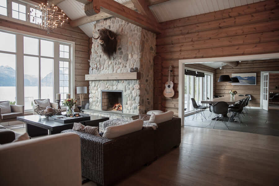Fellesarealene på Lyngen Lodge