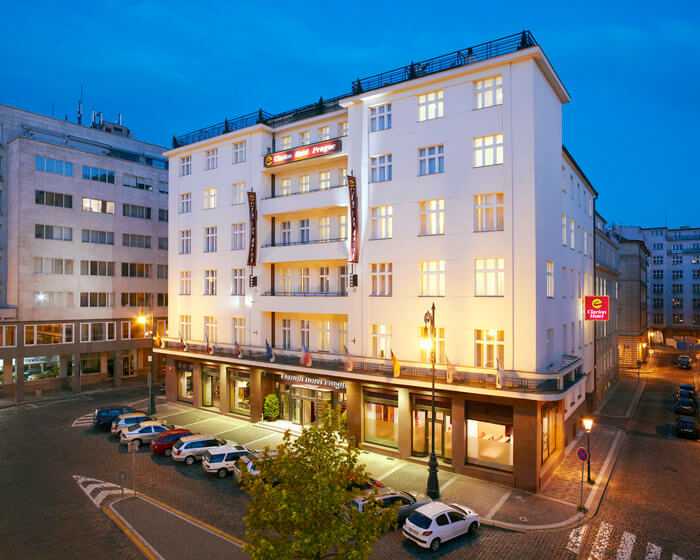 Hotellfasade på Hotel Clarion Old Town i Praha