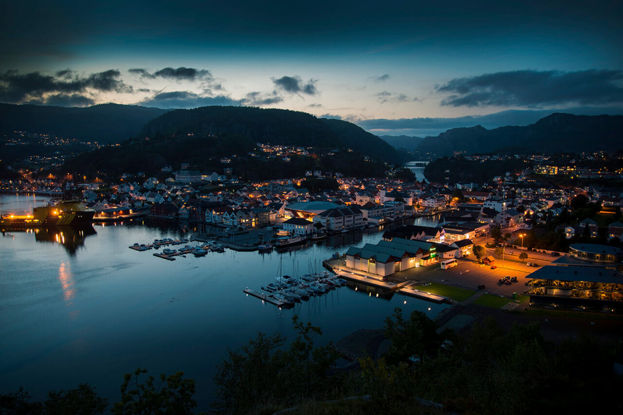 Utsikt over Flekkefjord