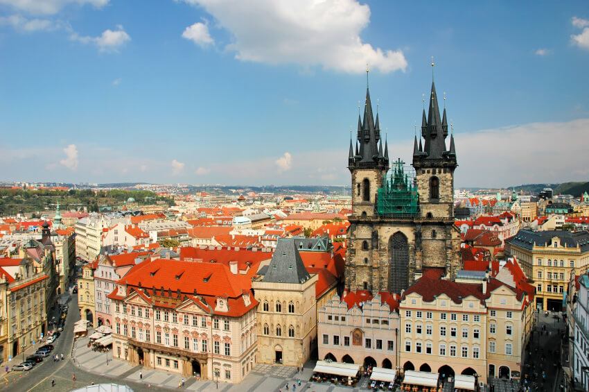 Utsikt over Praha