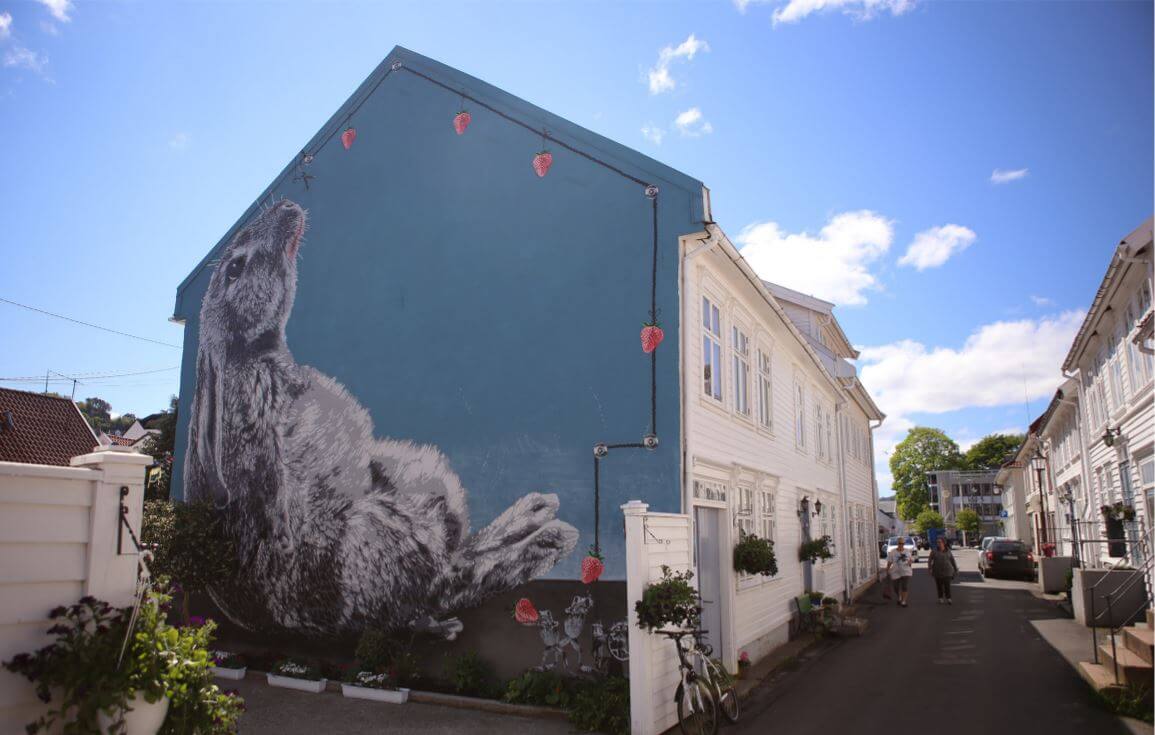 Street Art. Hollenderbyen i Flekkefjord