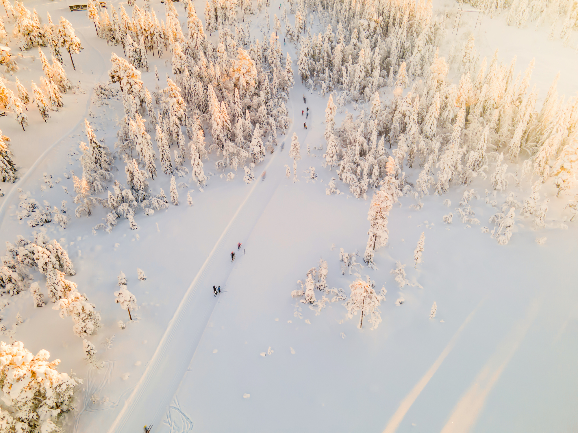 Langrenn i vakre vinteromgivelser