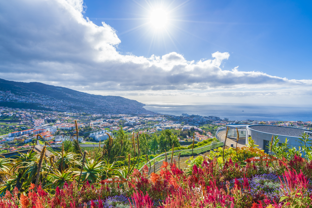 Panoramautsikt over Funchal på Madeira