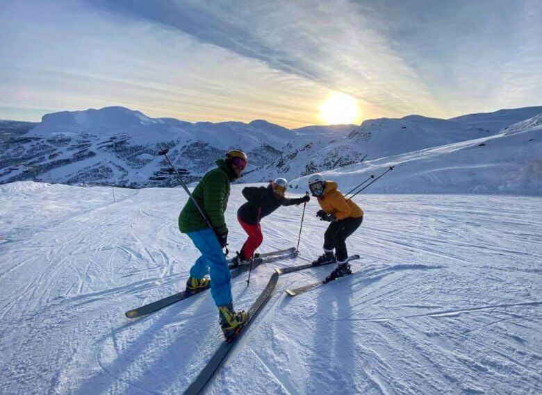 Carina på ski i Hemsedal