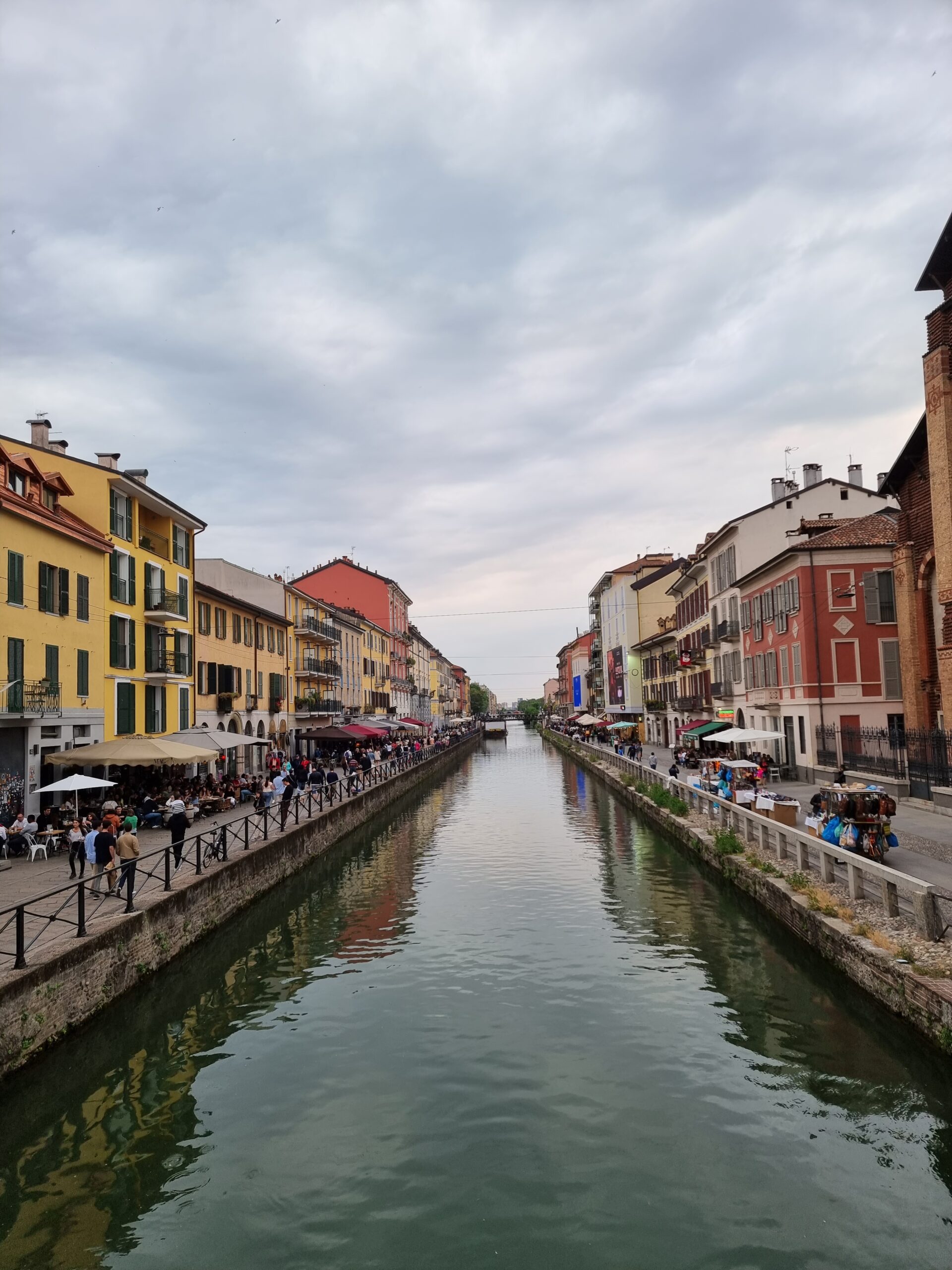 Kanalen som deler bydelen Navigli i to