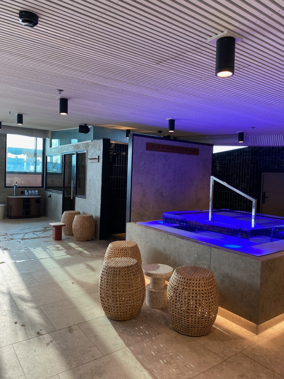 Spa- og velværeområde med jacuzzi. Foto