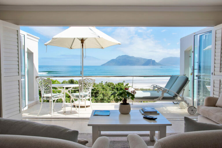 Utsikt mot terrasse Last Word Long Beach